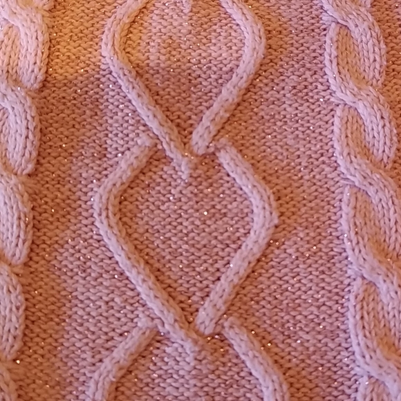 Rococo Girls Shiny Pink Pull Over Sweater - Picture 8 of 8